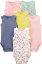 Simple Joys by Carter's Baby Girls' Sleeveless Bodysuit, Pack of 6